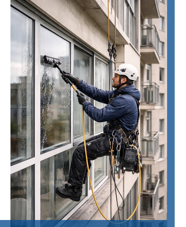 Мойка балконного остекления в Кушве от 3593 р. | ВЫСОТНИК-Кшв