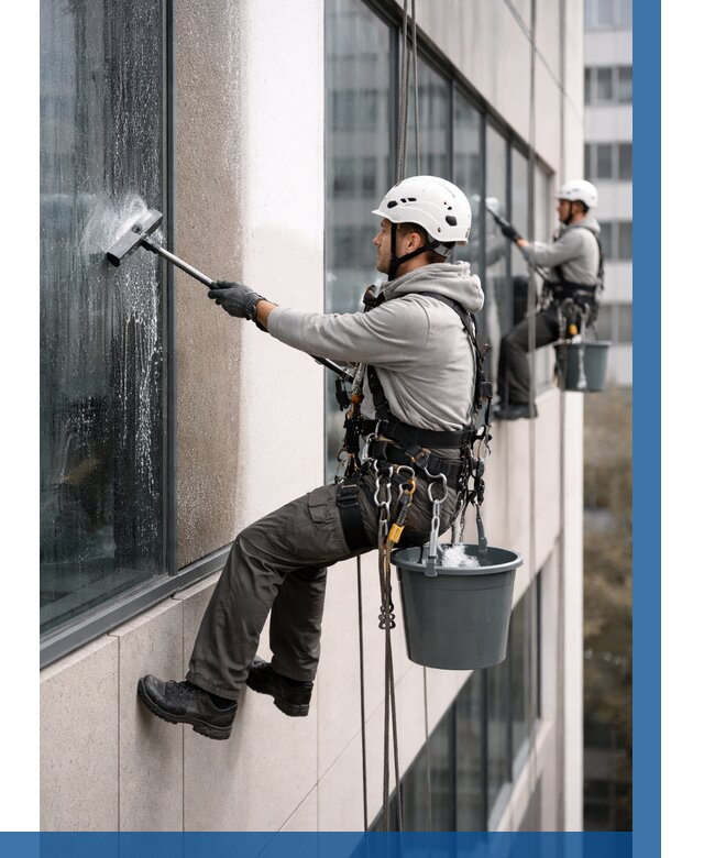 Мойка фасадов зданий в Кушве под ключ от 359 р. | ВЫСОТНИК-Кшв