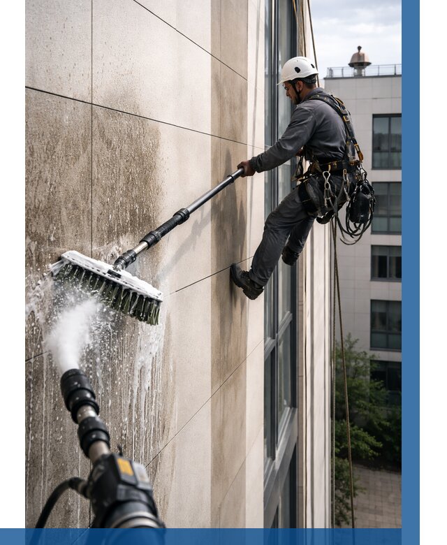 Мойка фасада из керамогранита в Кушве от 308 р. | ВЫСОТНИК-Кшв