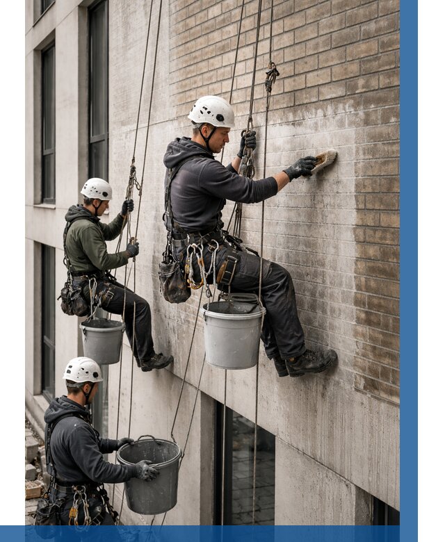 Удаление высолов с фасада в Кушве от 257 р. | ВЫСОТНИК-Кшв