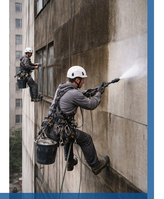 Очистка фасада от копоти в Кушве от 257 р. | ВЫСОТНИК-Кшв