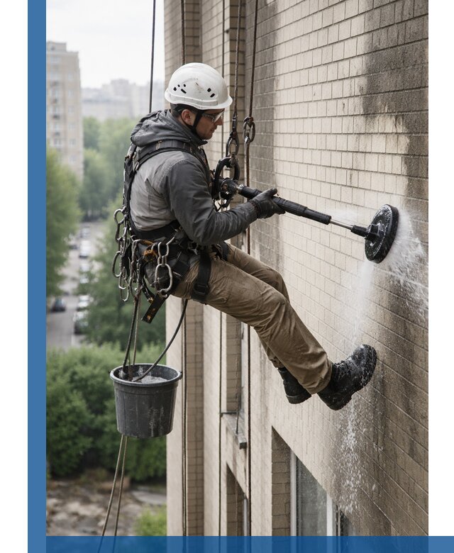 Очистка фасада от копоти в Кушве профессионально и безопасно