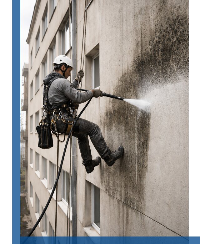 Профессиональная очистка фасадов от плесени в Кушве