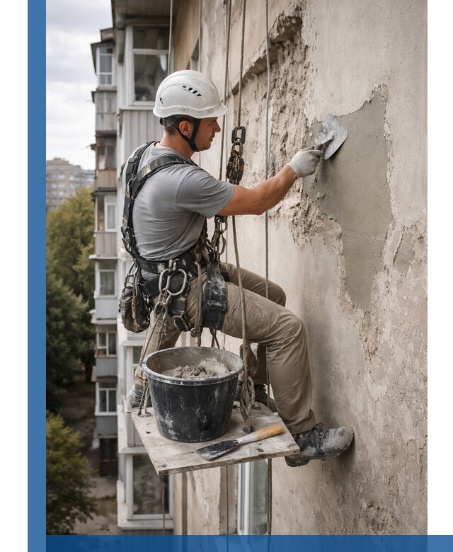 Восстановление фасадной штукатурки в Кушве с гарантией качества