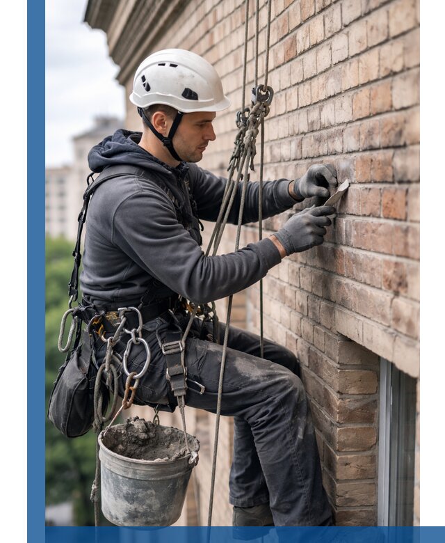 Качественный ремонт кирпичной кладки фасада в Кушве с гарантией