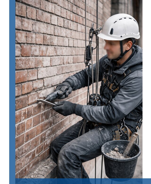 Расшивка кирпичных швов фасадов и стен, ремонт в Кушве