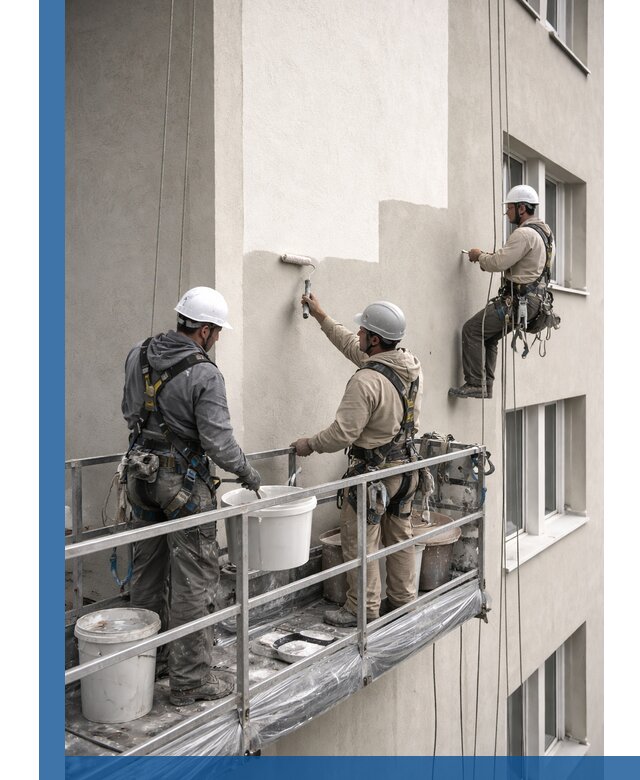 Покраска оштукатуренного фасада в Кушве под ключ с гарантией