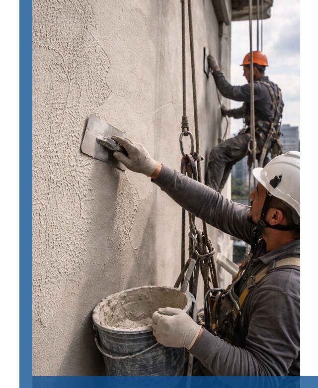 Декоративная штукатурка фасада с утеплением и защитой в Кушве