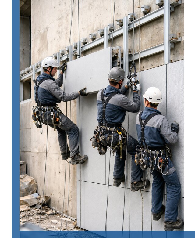 Монтаж вентилируемого фасада в Кушве под ключ с гарантией качества