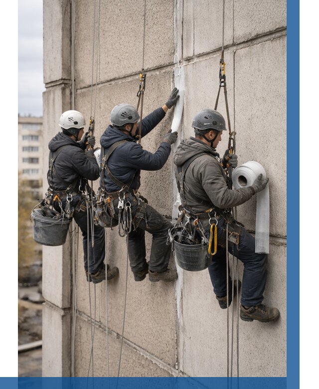 Ремонт межпанельных швов в Кушве от 770 р. | ВЫСОТНИК-Кшв