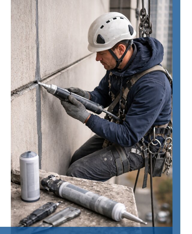 Вторичная герметизация швов в Кушве от 462 р. | ВЫСОТНИК-Кшв