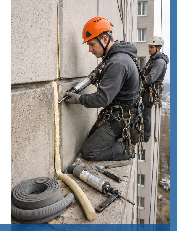 Теплый шов межпанельные швы в Кушве от 719 р. | ВЫСОТНИК-Кшв