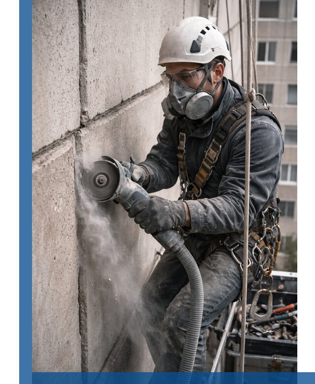 Штробление межпанельных швов в Кушве качественно и быстро