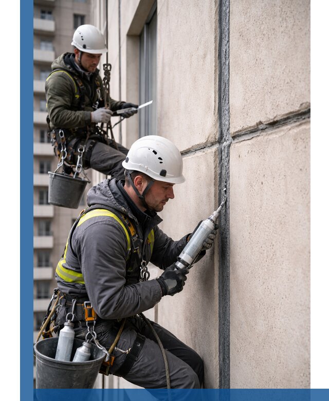 Герметизация деформационных швов фасада в Кушве качественно