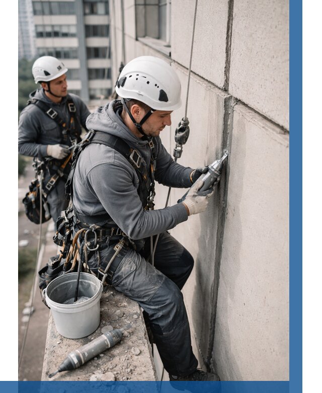 Ремонт деформационных швов здания в Кушве от 1027 р. | ВЫСОТНИК-Кшв