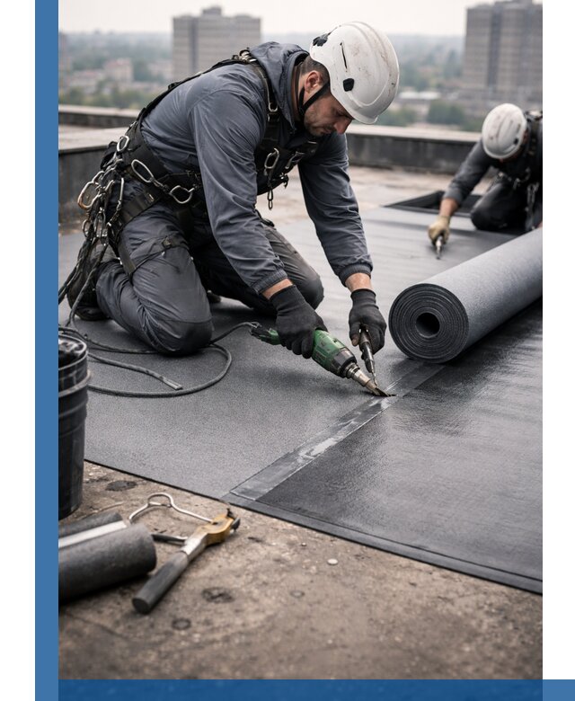 Ремонт мягкой кровли в Кушве с выездом промальпинистов