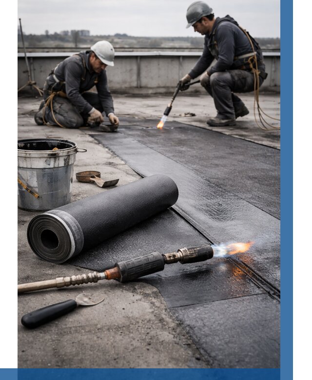 Ремонт рулонной кровли в Кушве от 667 р. | ВЫСОТНИК-Кшв