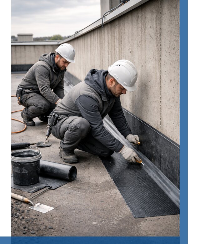 Гидроизоляция примыканий на кровле в Кушве от 924 р. | ВЫСОТНИК-Кшв