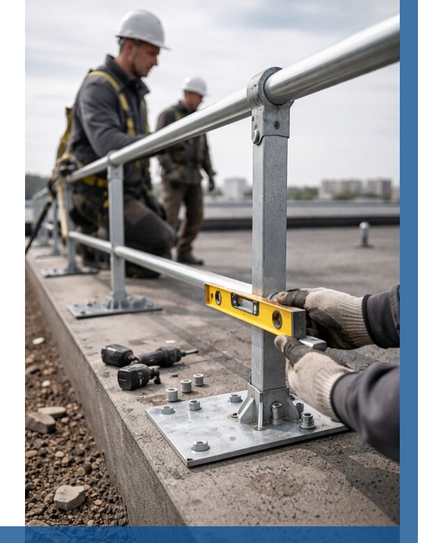 Монтаж кровельного ограждения в Кушве от 1232 р. | ВЫСОТНИК-Кшв