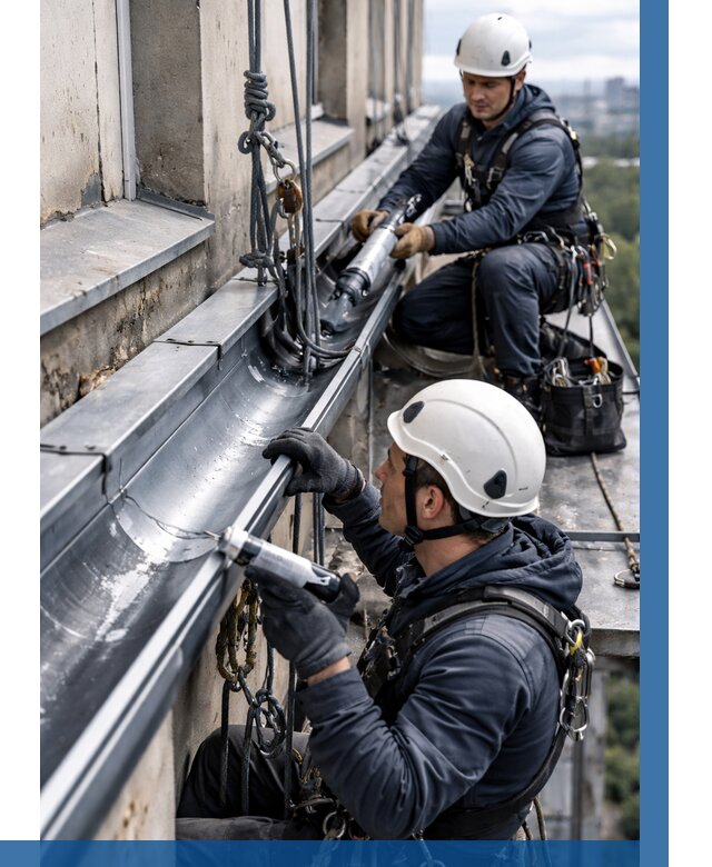 Ремонт водосточных желобов в Кушве от 6672 р. | ВЫСОТНИК-Кшв