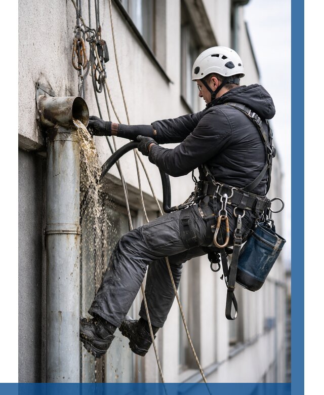 Прочистка водосточных труб в Кушве от 3593 р. | ВЫСОТНИК-Кшв