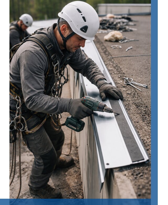 Монтаж капельника на кровле в Кушве от 308 р. | ВЫСОТНИК-Кшв