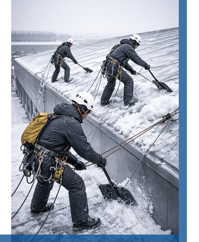 Очистка навесов от снега в Кушве от 4619 р. | ВЫСОТНИК-Кшв