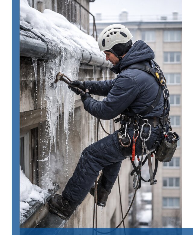 Удаление наледи и чистка водостоков в Кушве оперативно и безопасно