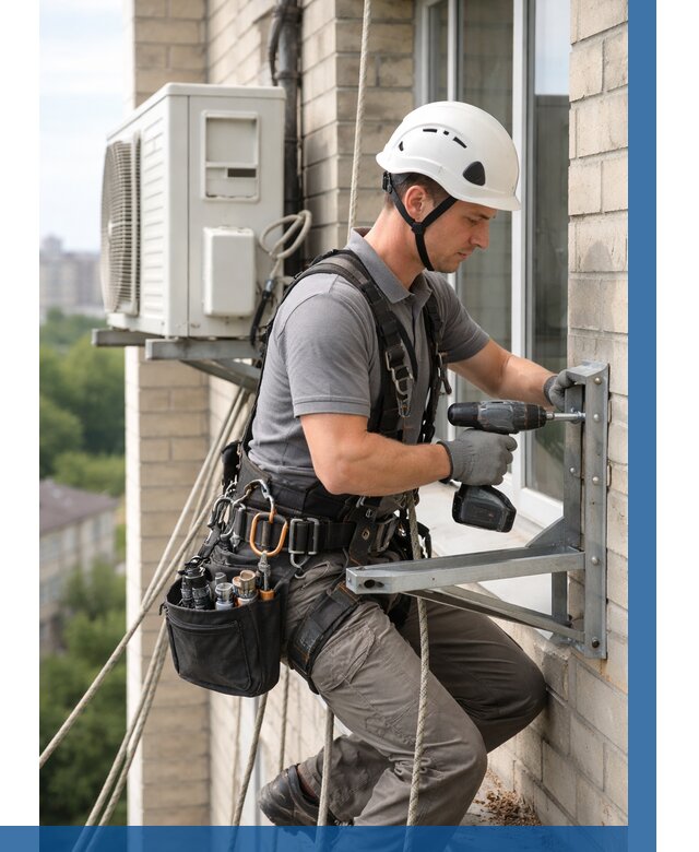 Установка кронштейнов кондиционера в Кушве от 3593 р. | ВЫСОТНИК-Кшв