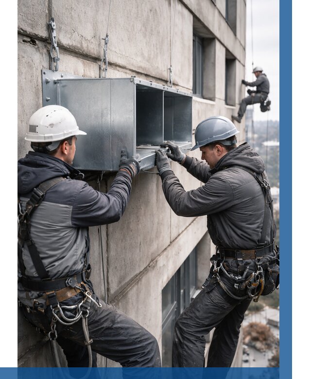 Монтаж вентиляционных коробов в Кушве от 3080 р. | ВЫСОТНИК-Кшв