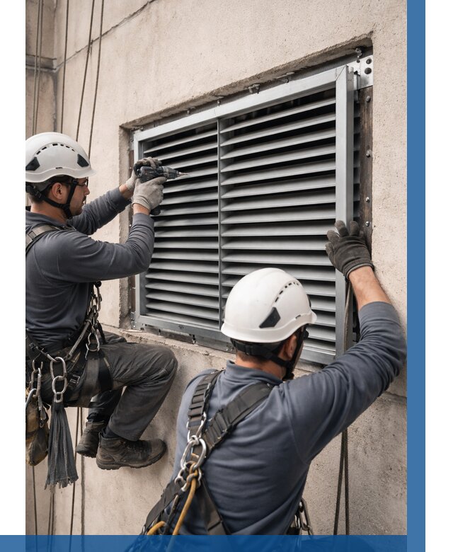 Монтаж вентиляционных решеток в Кушве от 4619 р. | ВЫСОТНИК-Кшв