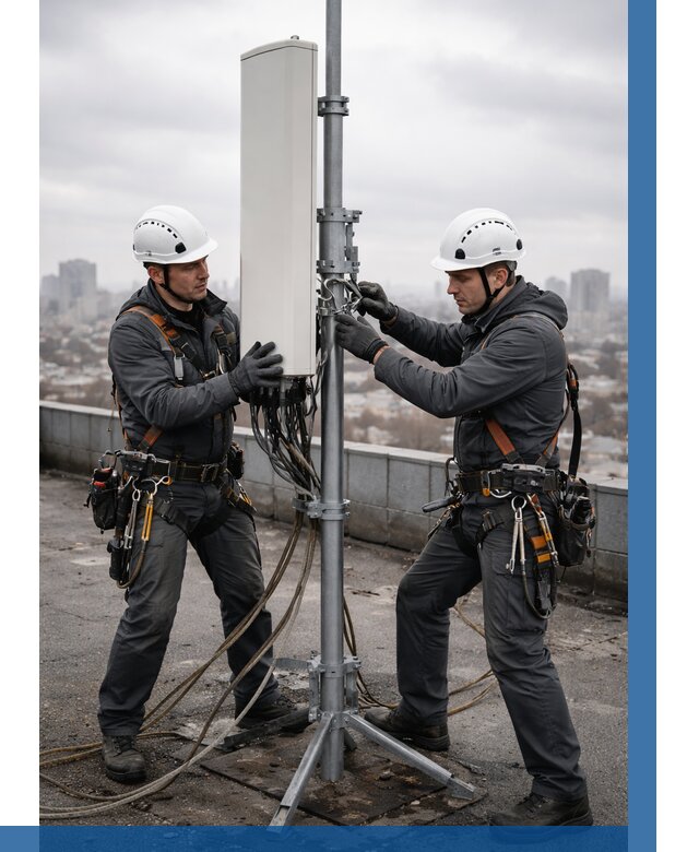 Монтаж антенн связи на крыше в Кушве от 8725 р. | ВЫСОТНИК-Кшв