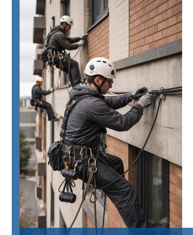 Крепление кабеля на фасаде монтаж и крепеж в Кушве