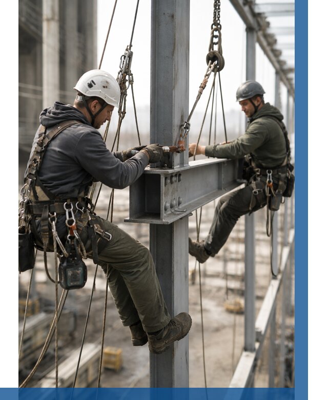 Монтаж металлоконструкций на высоте в Кушве от 3593 р. | ВЫСОТНИК-Кшв
