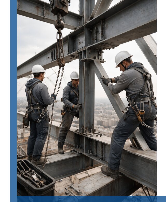 Профессиональный монтаж металлоконструкций на высоте в Кушве