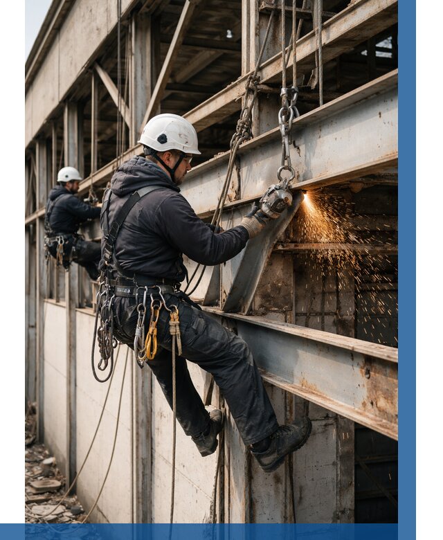 Демонтаж металлоконструкций на высоте в Кушве от 6672р. |ВЫСОТНИК-Кшв