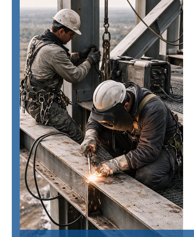 Высотные сварочные работы в Кушве для промышленных объектов