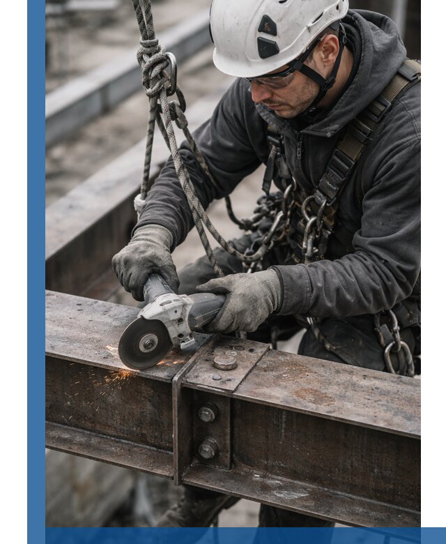 Резка металла на высоте в Кушве для зданий и конструкций