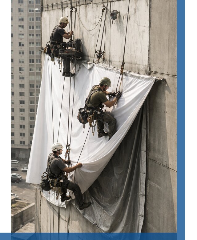 Замена баннерного полотна в Кушве от 6672 р. | ВЫСОТНИК-Кшв—заказать