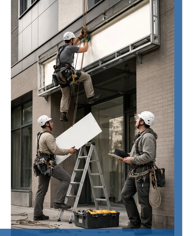 Монтаж светового короба в Кушве от 6672 р. | ВЫСОТНИК-Кшв