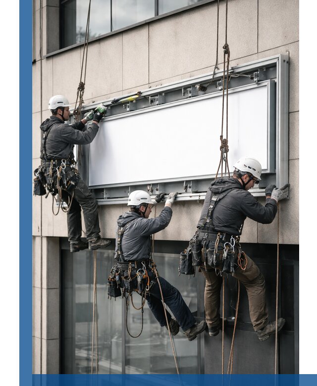 Профессиональный монтаж светового короба под ключ в Кушве