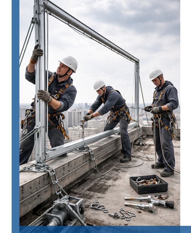 Монтаж крышных рекламных конструкций под ключ в Кушве