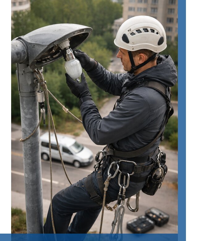 Замена ламп на высоте в Кушве от 2566 р. | ВЫСОТНИК-Кшв