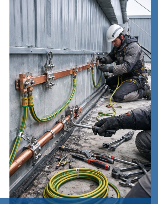 Монтаж заземления здания в Кушве от 25663 р. | ВЫСОТНИК-Кшв