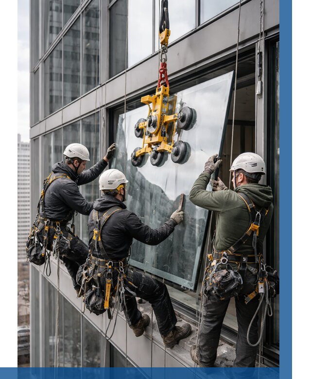 Фасадное остекление зданий под ключ в Кушве от 10265 р. | ВЫСОТНИК-Кшв