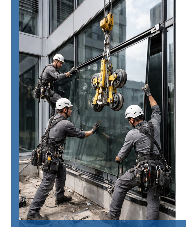 Структурное остекление фасадов в Кушве монтаж и обслуживание