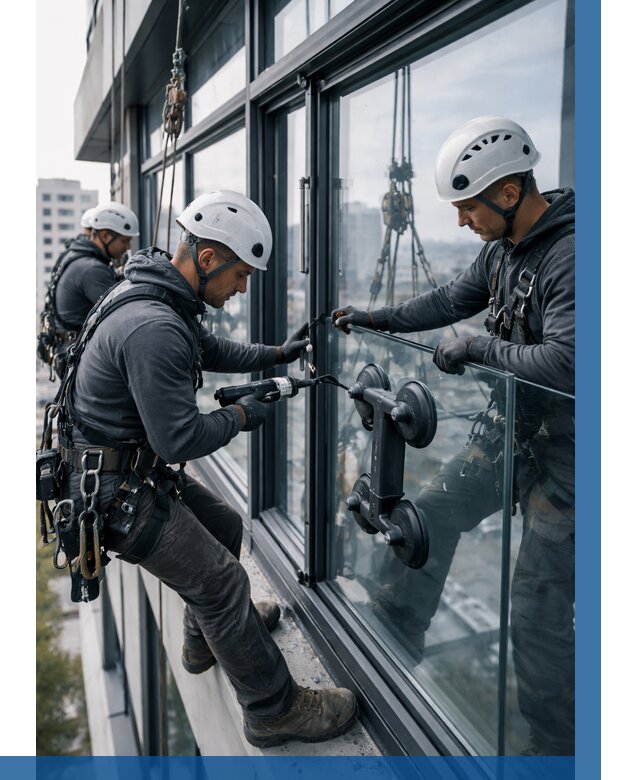 Витражное остекление зданий в Кушве от 3593 р. | ВЫСОТНИК-Кшв