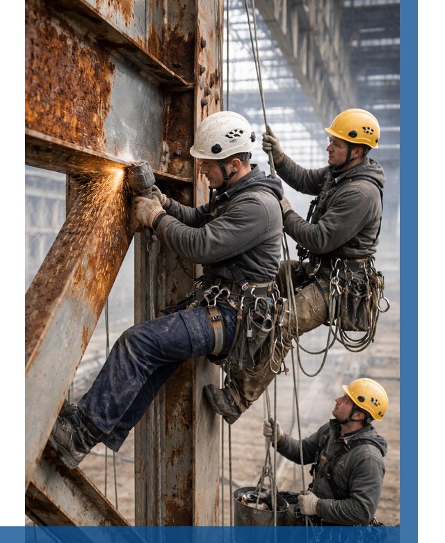 Зачистка металла от ржавчины в Кушве от 359 р. | ВЫСОТНИК-Кшв