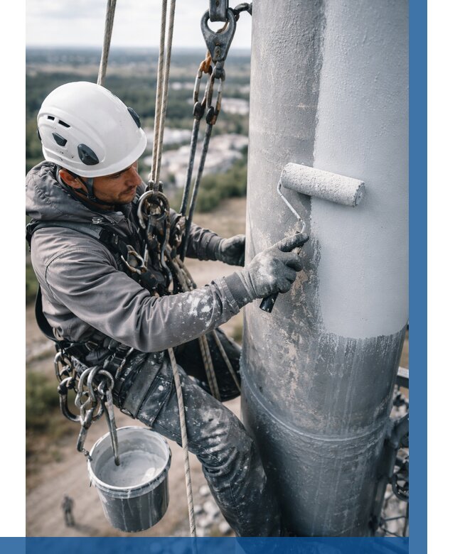 Покраска мачт связи под ключ в Кушве от 873 р. | ВЫСОТНИК-Кшв