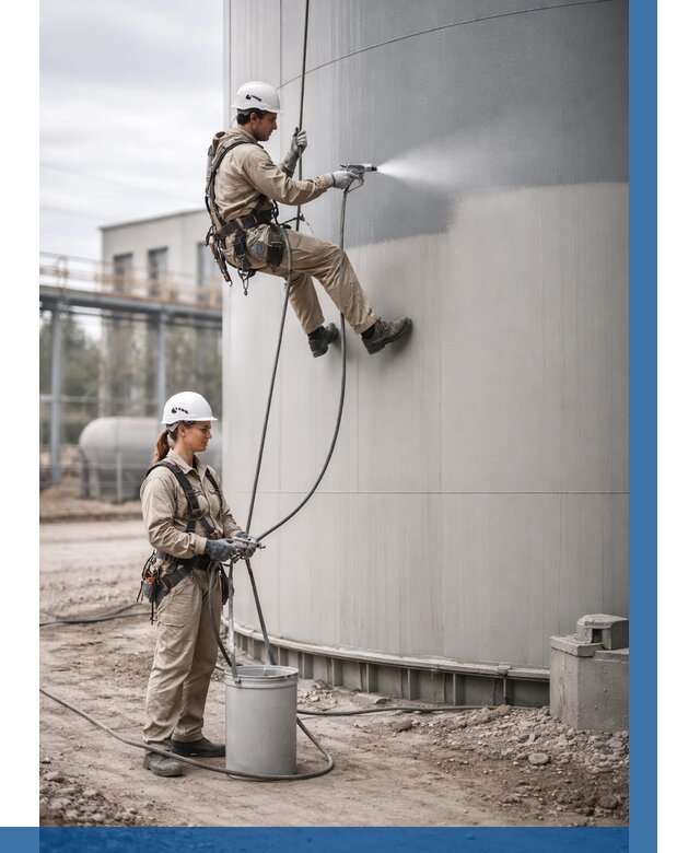 Покраска резервуаров в Кушве от 1232 р. | ВЫСОТНИК-Кшв — заказать